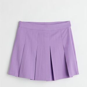 H&M lavender pleated skirt size 6